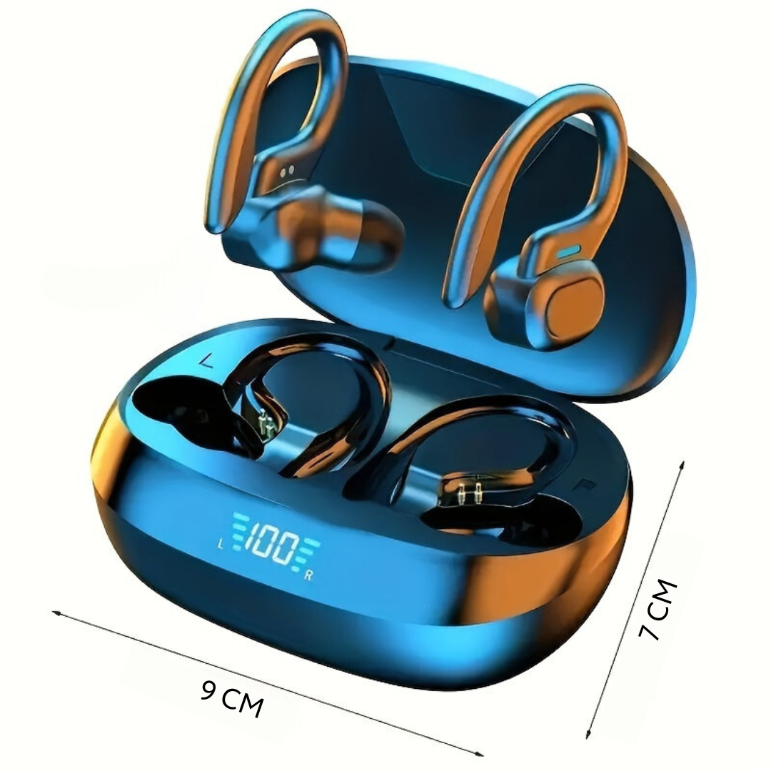 Wireless Bluetooth earbuds with touch controls – Sport headphones with IPX7 protection and charging case
