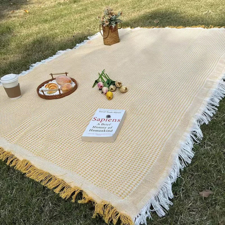 Tischdecke Baumwoll Leinen Für Picknick Und Garten