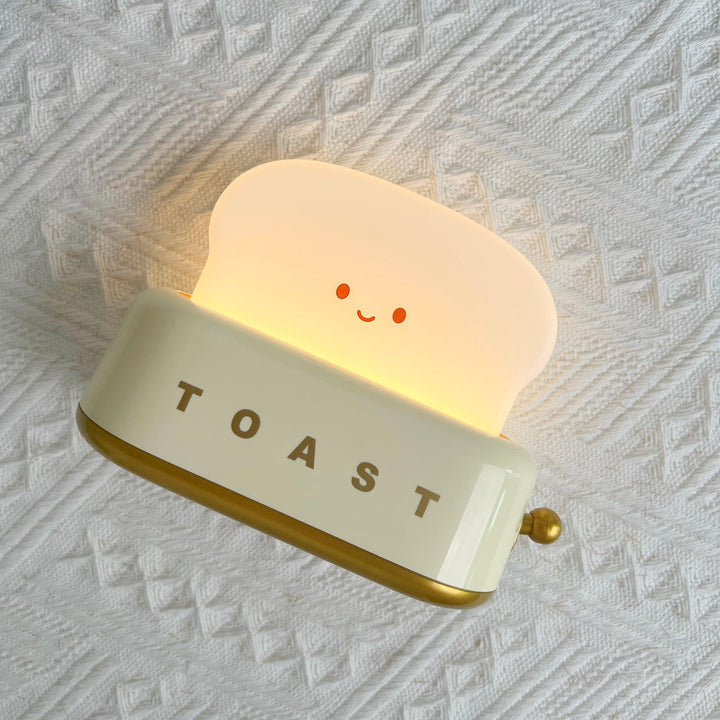 Toaster table lamp with integrated battery
