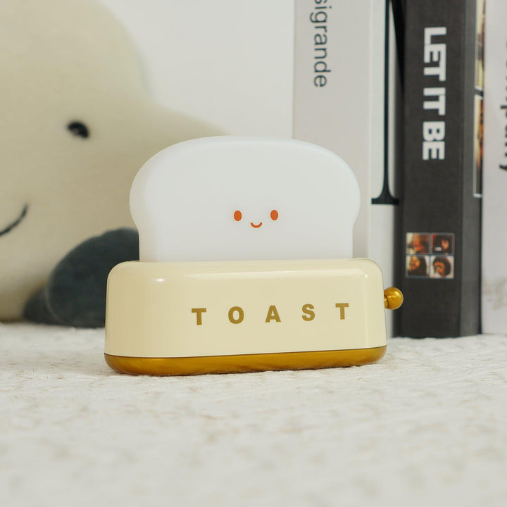 Toaster table lamp with integrated battery
