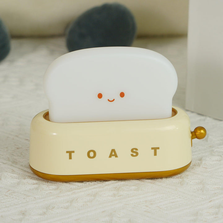 Toaster table lamp with integrated battery