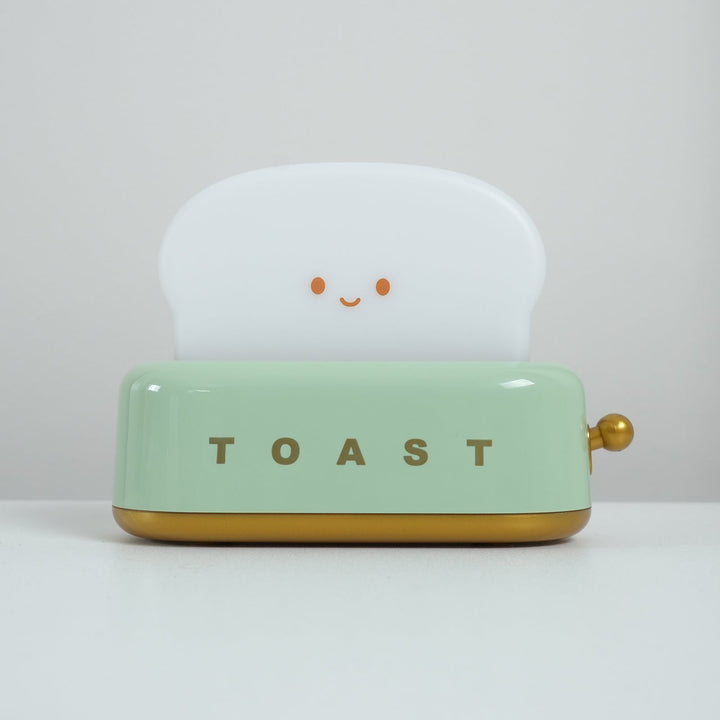 Toaster table lamp with integrated battery