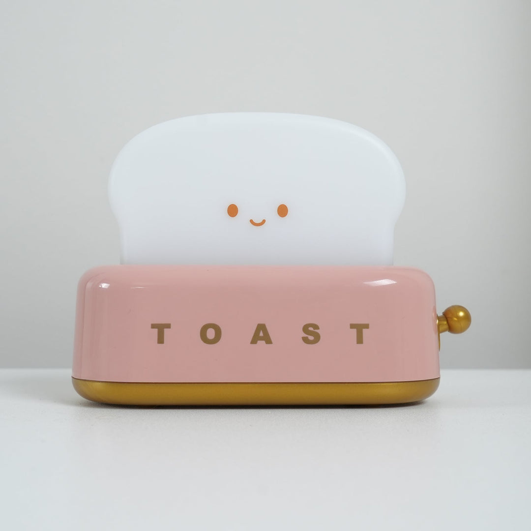 Toaster table lamp with integrated battery