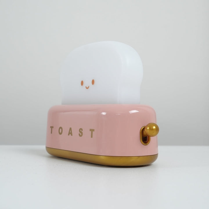 Toaster table lamp with integrated battery
