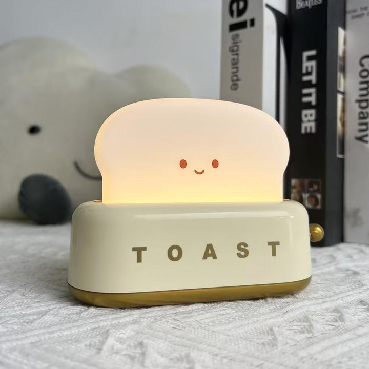 Toaster table lamp with integrated battery