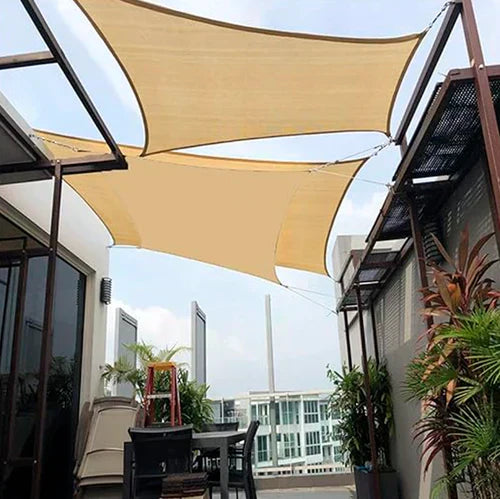 Weatherproof sunshade sail with UV protection for garden &amp; terrace