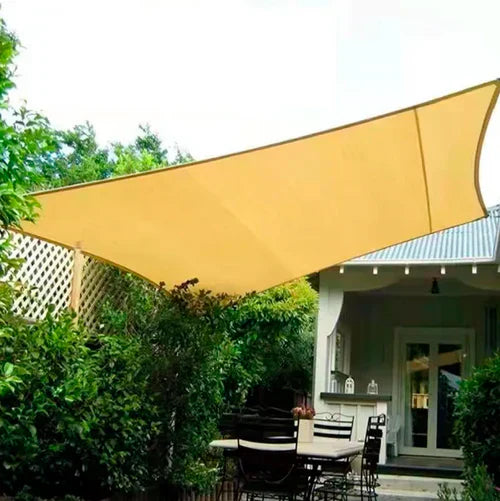 Weatherproof sunshade sail with UV protection for garden &amp; terrace