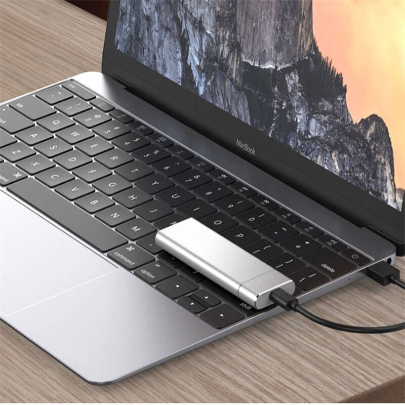 Leichte tragbare SSD aus Aluminium für schnelle Dateiübertragung