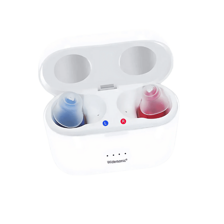 Pair of invisible V30 hearing aids, high quality