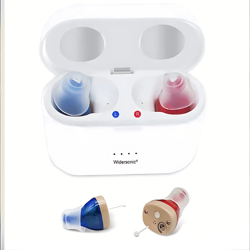 Pair of invisible V30 hearing aids, high quality