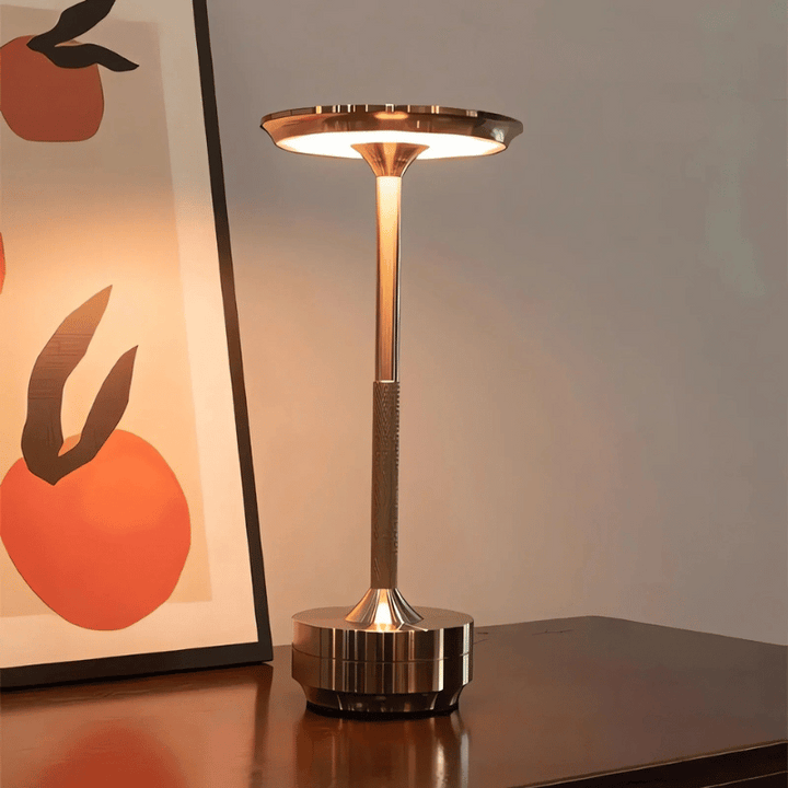 Cordless LED table lamp with touch dimming - Rechargeable designer lamp