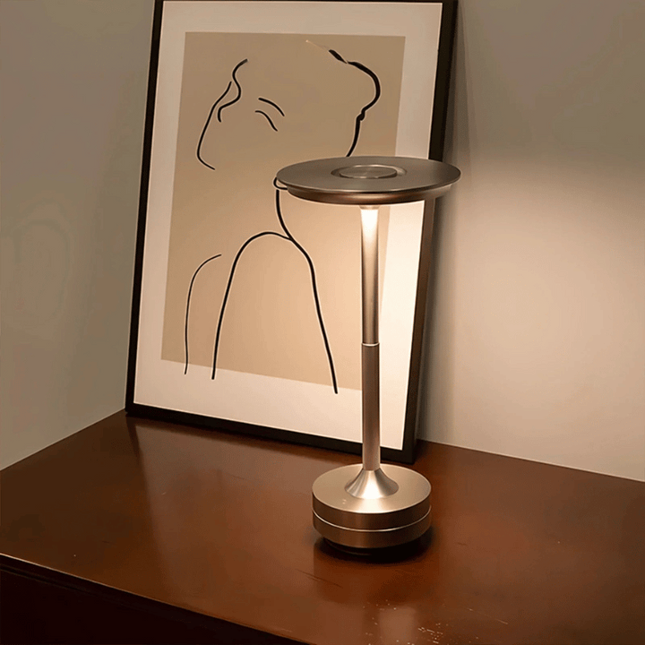 Cordless LED table lamp with touch dimming - Rechargeable designer lamp