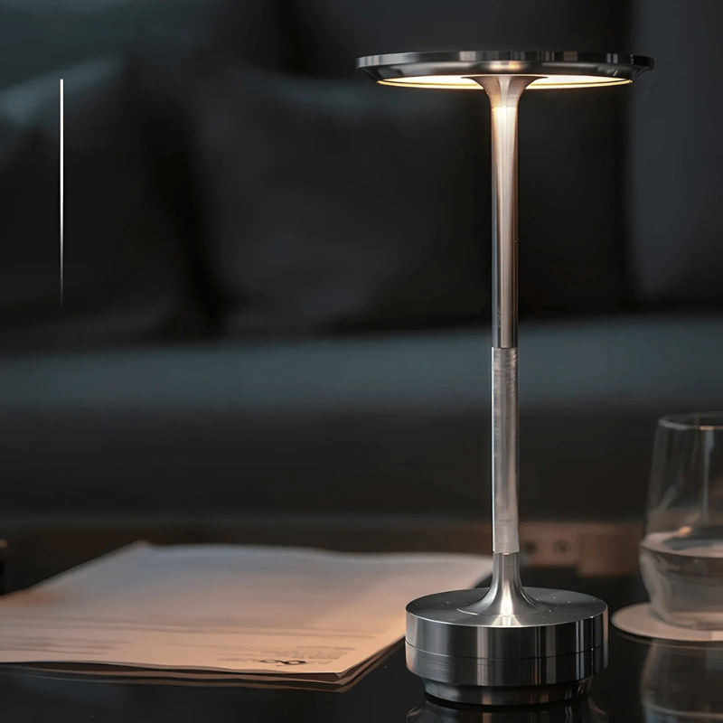 Cordless LED table lamp with touch dimming - Rechargeable designer lamp