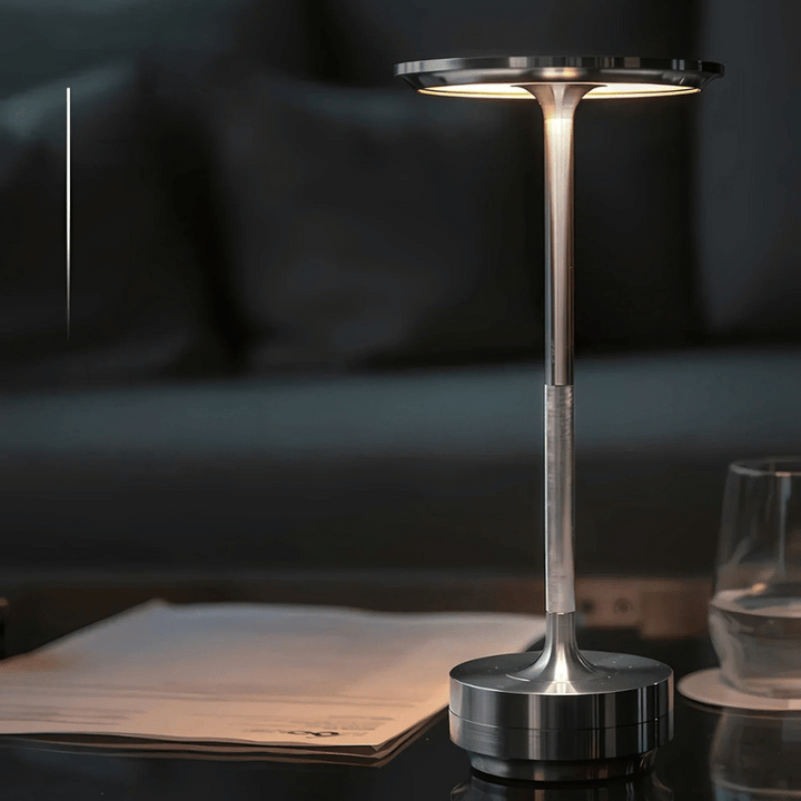 Cordless LED table lamp with touch dimming - Rechargeable designer lamp