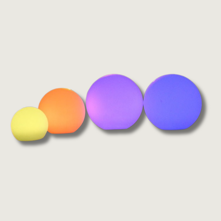 Color-changing LED sphere lamp for garden and home 