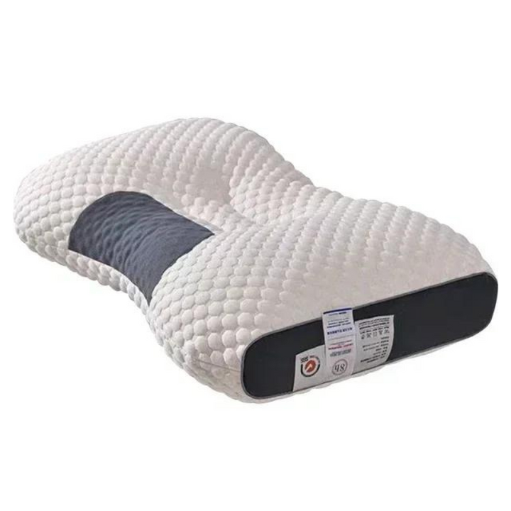 Sleeping pillow with a relaxing design and gentle neck support