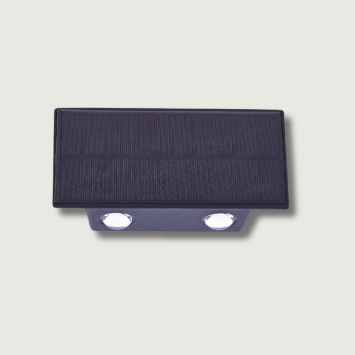 Elegant modern solar wall light for stylish outdoor areas