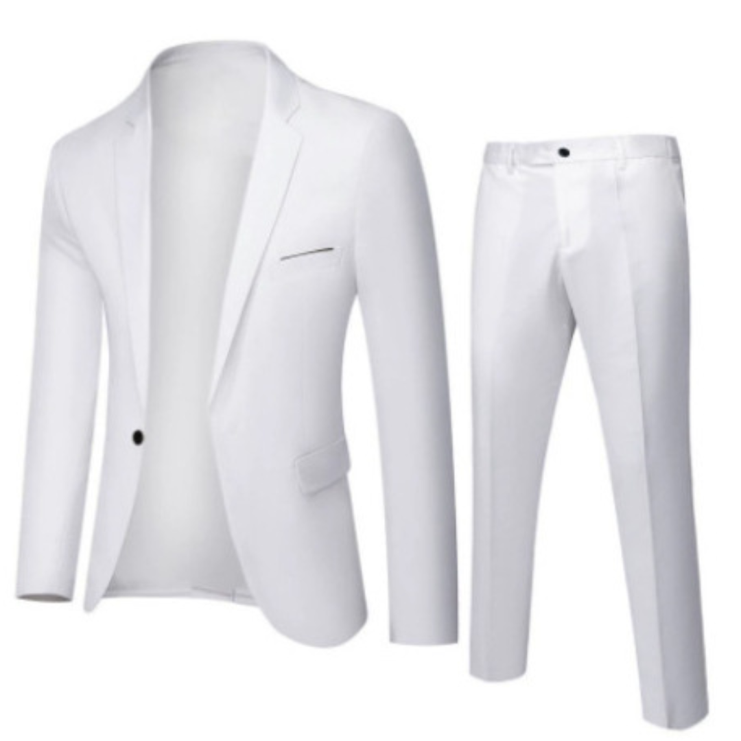 Men's Two-Piece Suit Set with Modern Cut 
