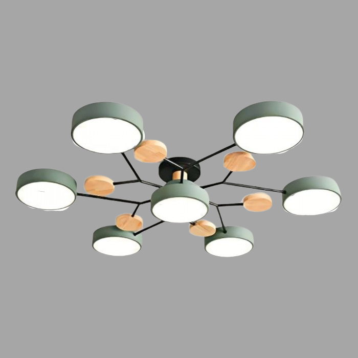 LED ceiling light with organic design for living room and dining area