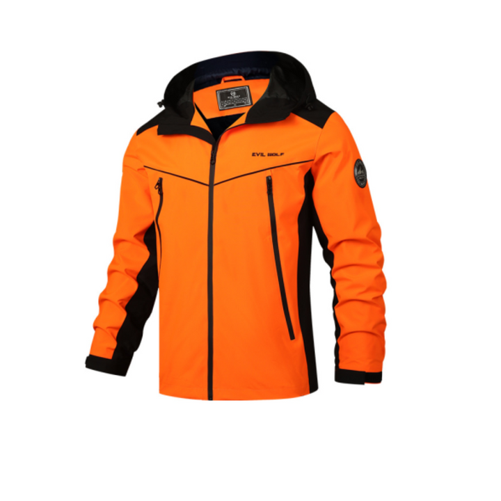 Men's Winter Jacket with Hood in Waterproof Design