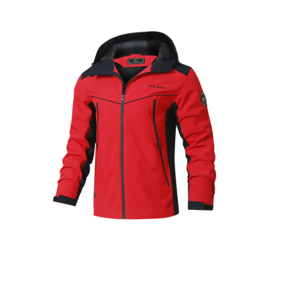 Men's Winter Jacket with Hood in Waterproof Design