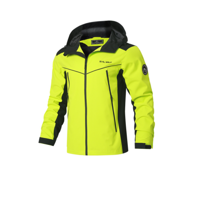 Men's Winter Jacket with Hood in Waterproof Design