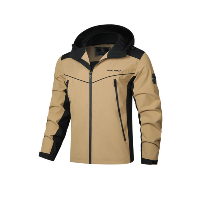 Men's Winter Jacket with Hood in Waterproof Design