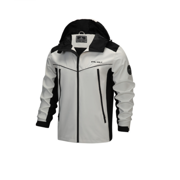 Men's Winter Jacket with Hood in Waterproof Design