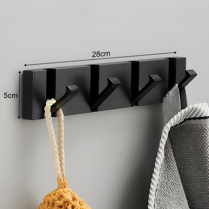 Selbstklebender Klapphaken aus Aluminium für Bad, Küche oder Flur