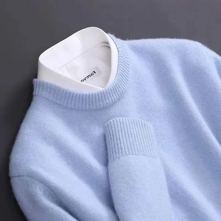 Men's Cashmere Sweater with Crew Neck