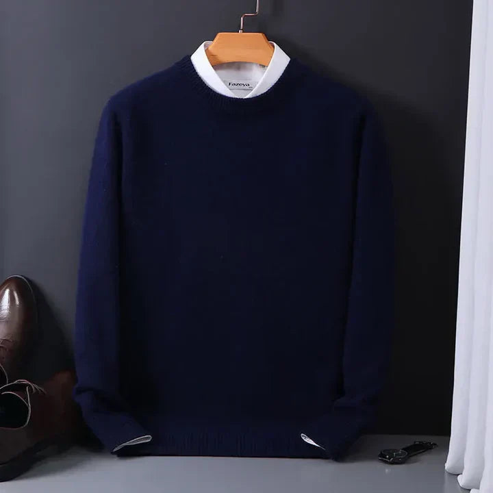 Men's Cashmere Sweater with Crew Neck