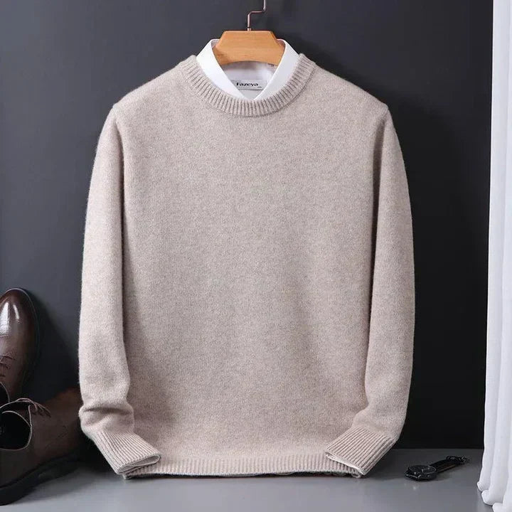 Men's Cashmere Sweater with Crew Neck