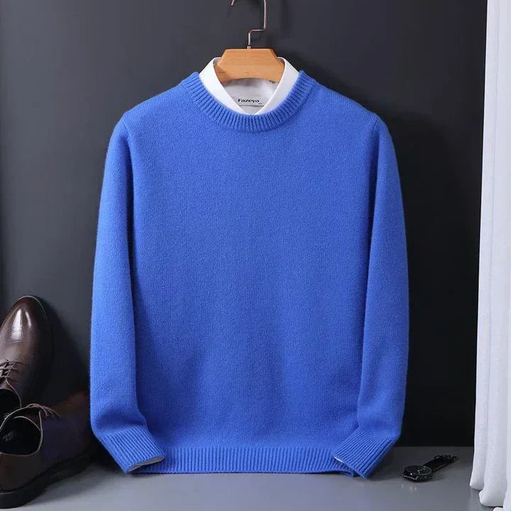 Men's Cashmere Sweater with Crew Neck