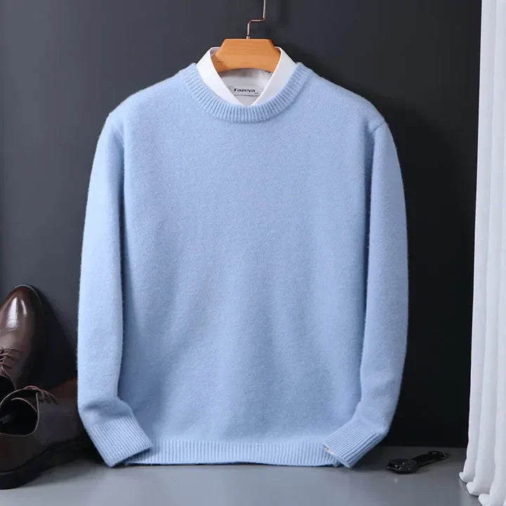 Men's Cashmere Sweater with Crew Neck