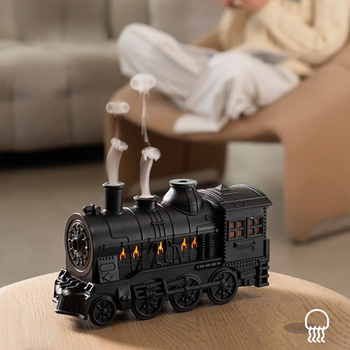 Retro Train Diffuser – Vintage Aroma Humidifier with LED &amp; USB