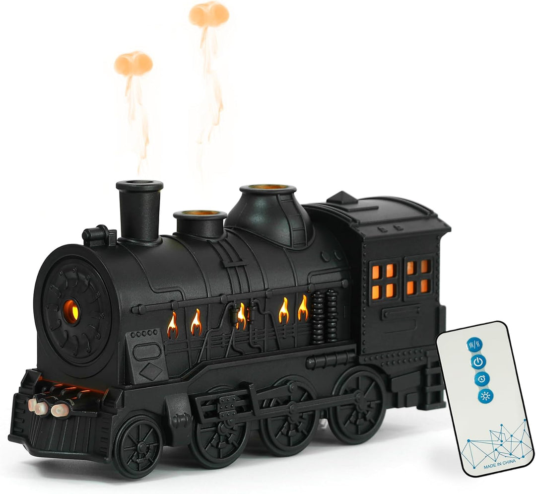 Retro Train Diffuser – Vintage Aroma Humidifier with LED &amp; USB