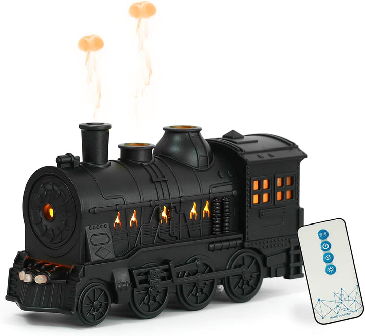Retro Train Diffuser – Vintage Aroma Humidifier with LED &amp; USB
