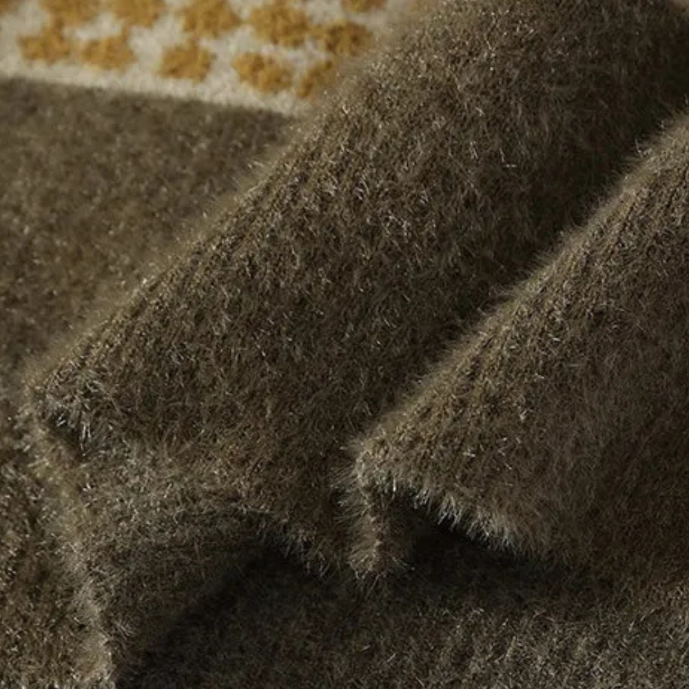 Men's Knit Sweater with Modern Design