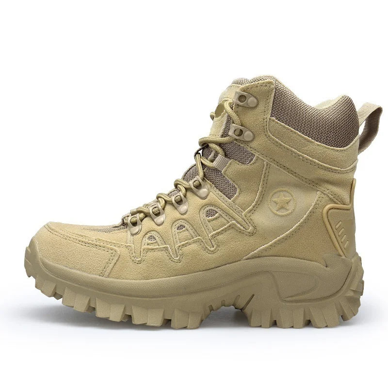 Men's hiking boots with robust construction