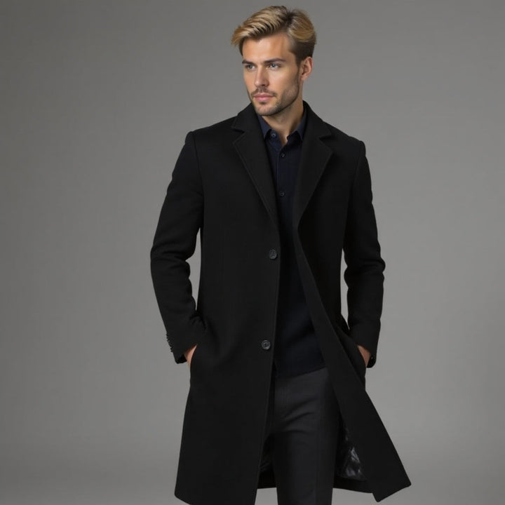 Men's Slim Fit Trench Coat for Winter