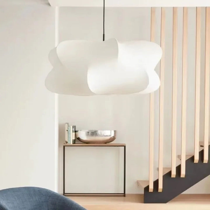 Minimalist pendant light made of silk – Stylish &amp; calming