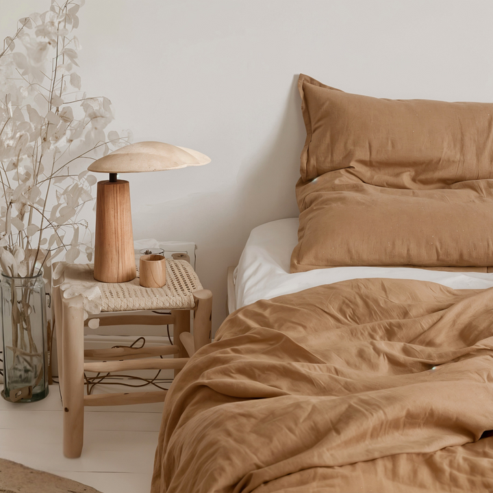 Wabi-Sabi wooden table lamp