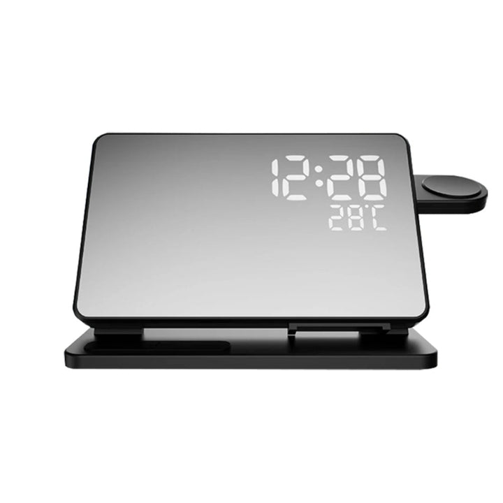 3-in-1 Wireless Charging Station with Alarm Clock – For iPhone, Watch &amp; AirPods