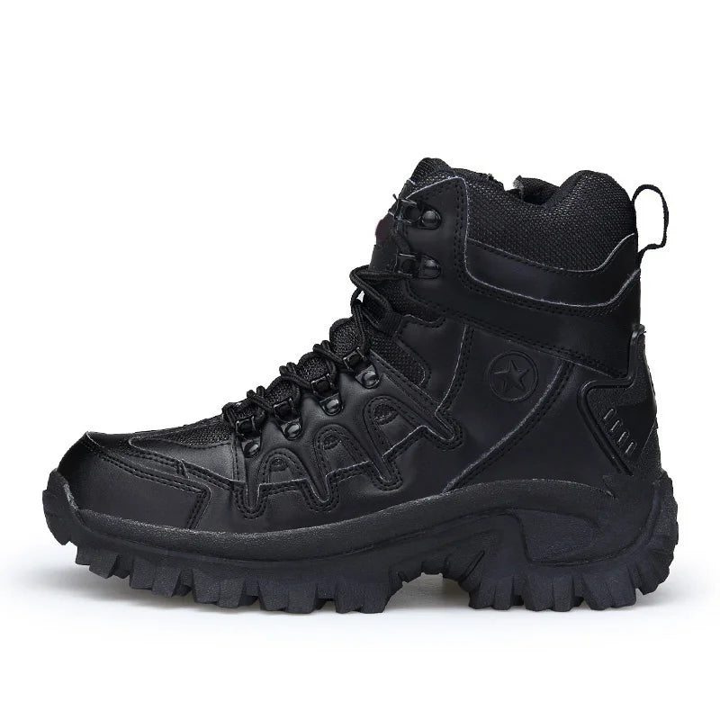 Men's hiking boots with robust construction