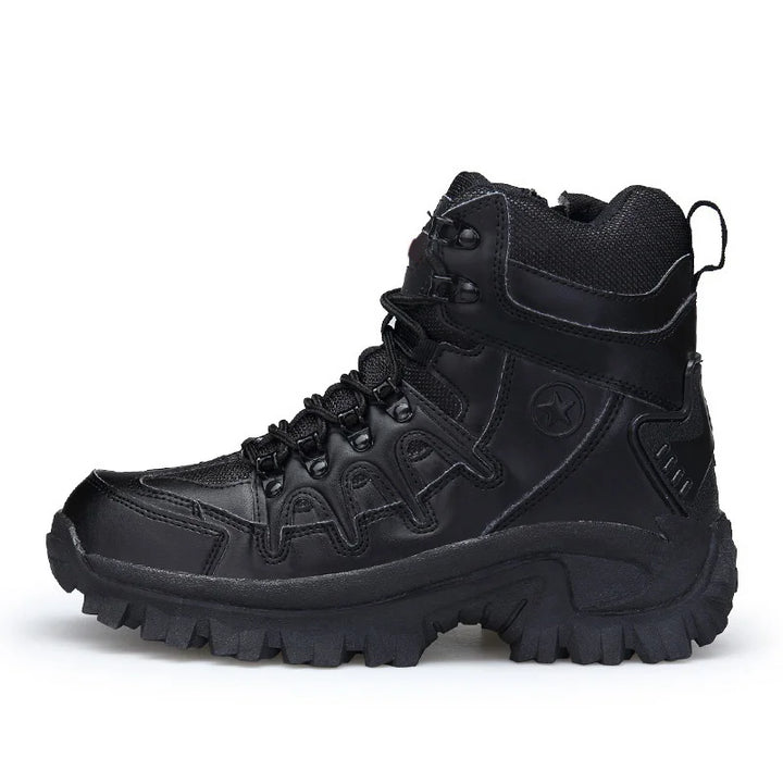 Men's hiking boots with robust construction