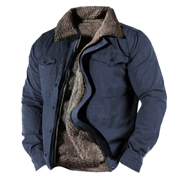 Men's quilted jacket with warm lining 