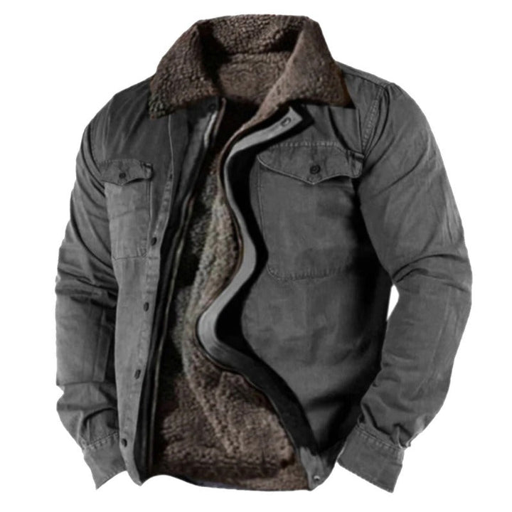 Men's quilted jacket with warm lining 