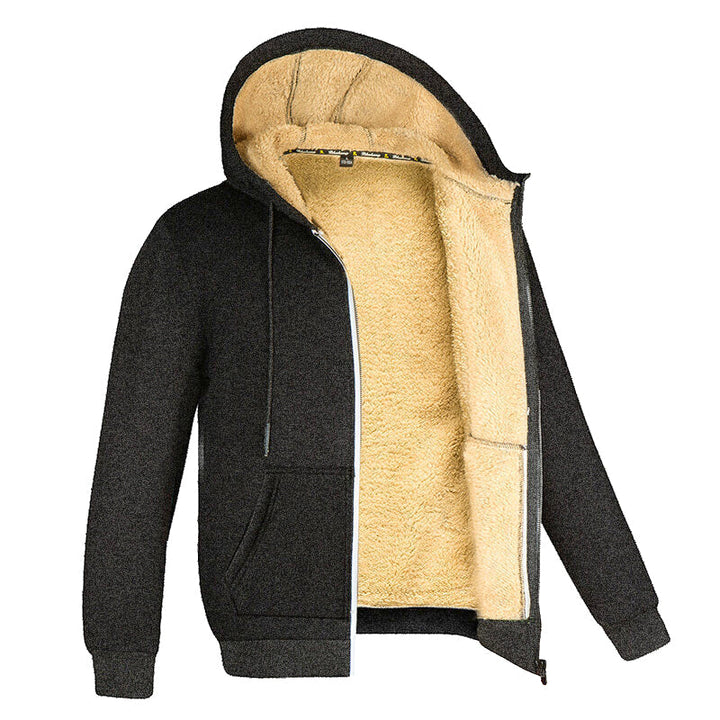 Men's Fleece Vest with Hood and Lining 