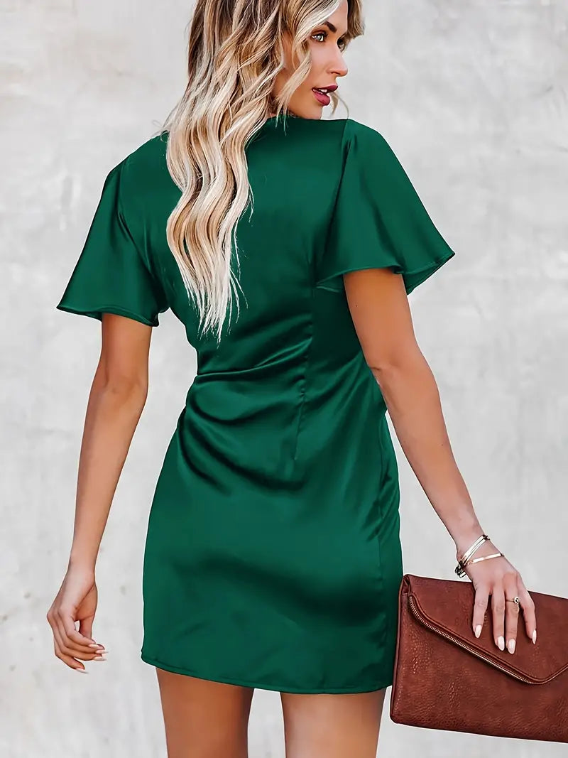 Elegant Short Sleeve Dress