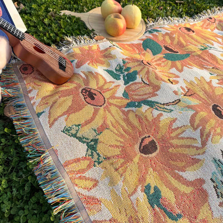 Picknickdecke Wasserdicht Leichtes Blumendesign 180x230cm